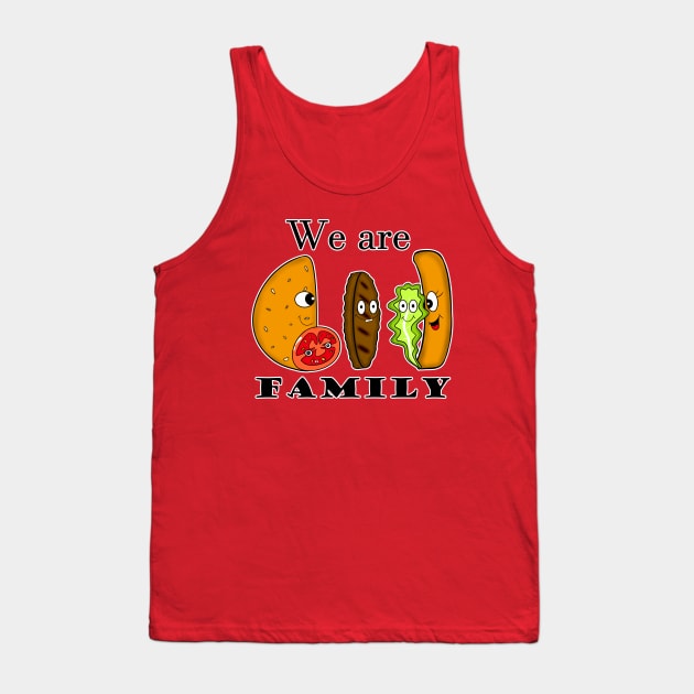 We Are Family Tank Top by DitzyDonutsDesigns